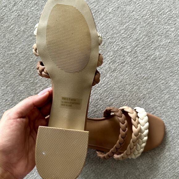 DV by Dolce Vita Tan and Cream Braided Sandals - Picture 4 of 4